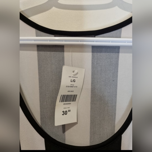 Suzy Shier striped maxi dress size L - Picture 4 of 4